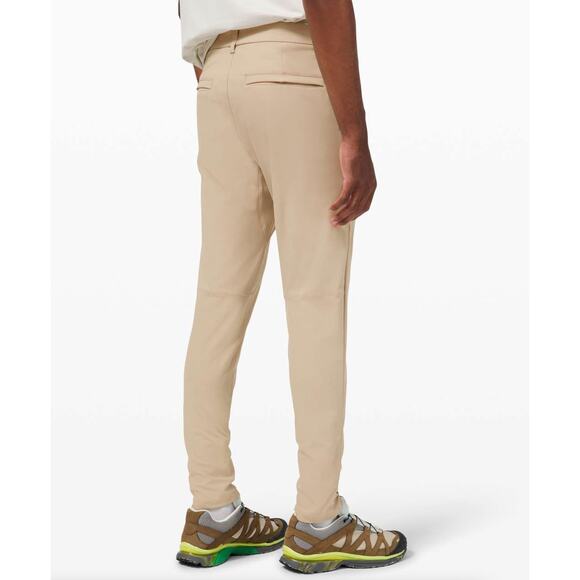 LULULEMON Commission Pant Skinny 32" *Warpstreme Trench Tan Khaki Sz 36 {XX46} - Picture 3 of 8